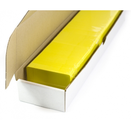 Blanco plastickaarten (geel)