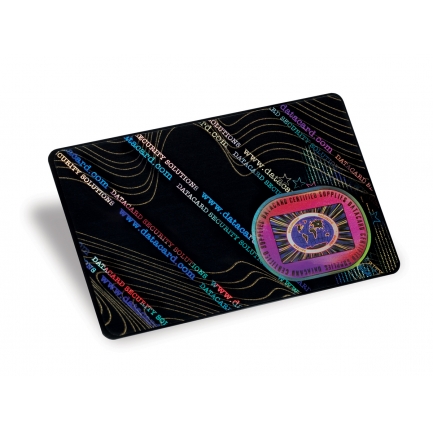 Datacard DuraGard Laminate, 0.6 mm, "Genuine Authentic", Full Card, High Resolution Image with Security Features
